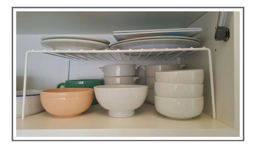 Organizador Parrilla Blanco Multiproposito Rejilla Grande 1