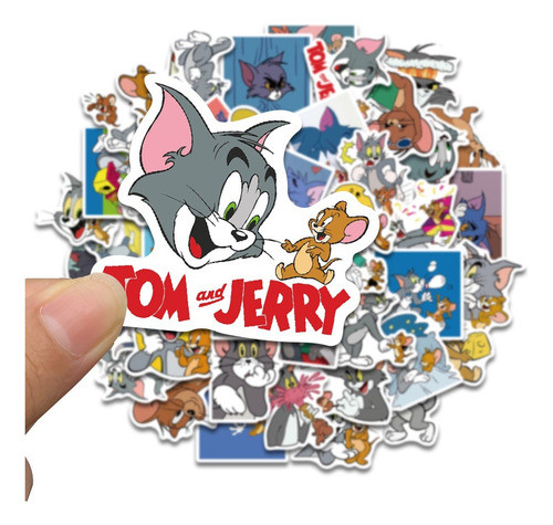 X15 Stikers 7cm Pegotines Autoadhesivos Tom Y Jerry 0