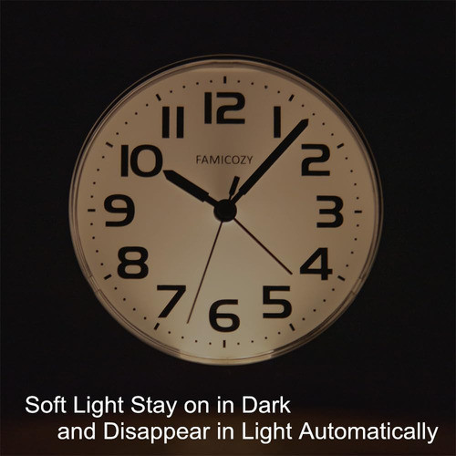 Famicozy Reloj Despertador Con Retroiluminacion Automatica, 1