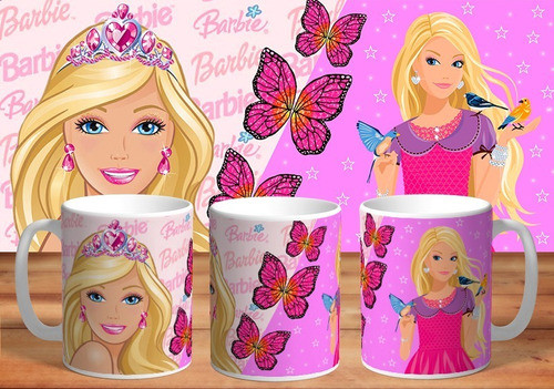 Taza Barbie De Plástico 1