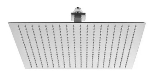 Flor Ducha Lluvia Cuadrada Acero Inoxidable 25cm X 25cm Con 0