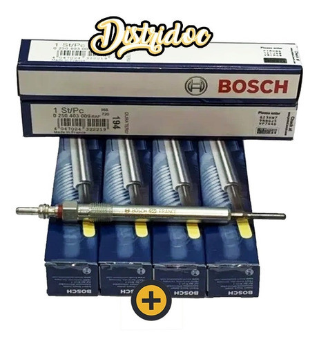 Kit X 4 Bujias Pre-calentamiento Bosch Vw Amarok 2.0 Tdi 1
