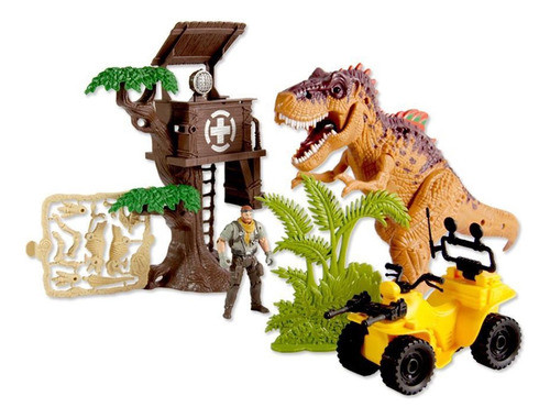 Dino Valley Juego De La Casa Del Árbol Luz Sonido Original 0