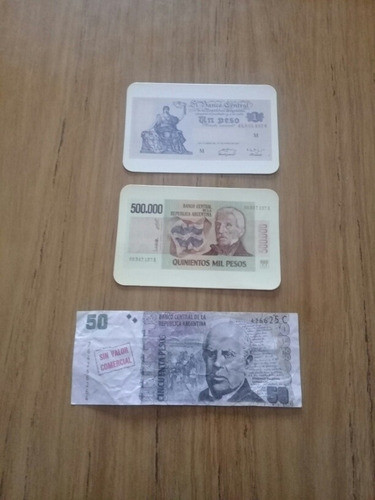 Lote 2 Calendarios Facsímil Billetes Argentinos Más Mini Fac 0