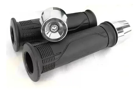 Cargo Handlebar Kit with Vented Grips and Chrome PCX Bar End Weights | Universal Fit