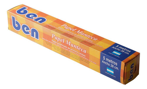Rollo De Papel Manteca Premium Con Estuche 5mts X 5 Unidades 0