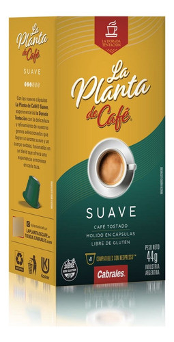 Pack X 12 Cajas Capsulas Cabrales La Planta Nespresso Suave 1