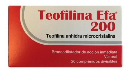 Teofilina  200 Mg 20 Comprimidos 0