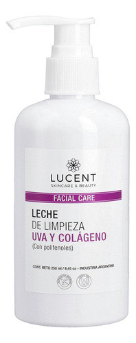 Leche Uva Y Colageno Limpiador Facial Desmaquillante Lucent 0