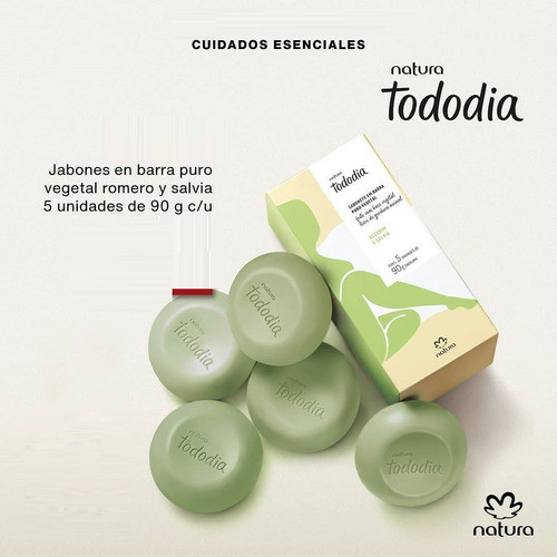 Jabón En Barra Puro Vegetal Romero Y Salvia Natura Vegano 1