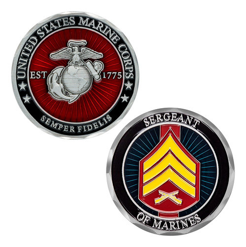 Moneda Oficialmente Licenciada Para Sargentos De Marines Ee 0