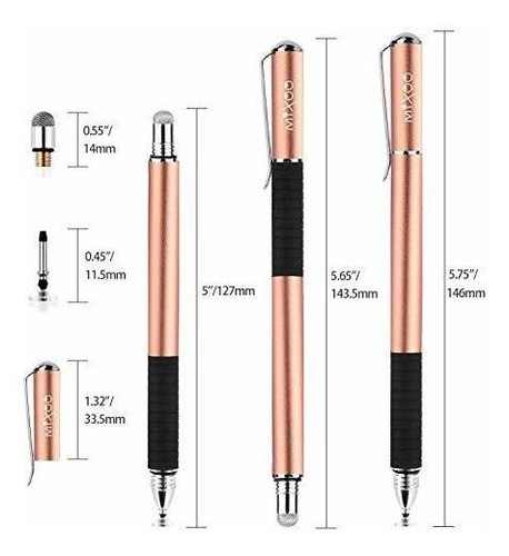 Mixoo Capacitive Stylus Pendisc Tip Y Fiber Tip 2in1 Series 1