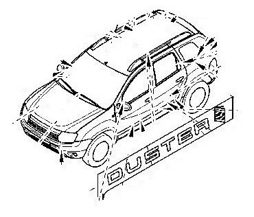 Adhesivo Decorativo Renault Duster Original 0