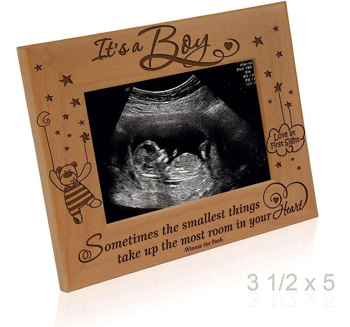 Kate Posh Baby Engraved Wood Picture Frame - A Veces Las Cos 1