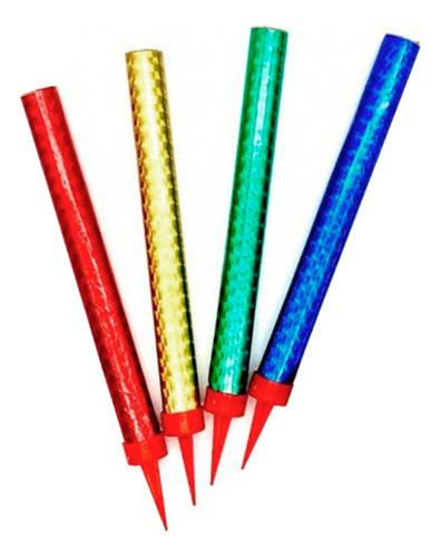 Bengala Para Torta Sin Humo Party Store X 4 Unidades. 0