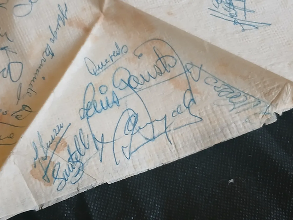 Peñarol 1974 Original Autographs – Morena, Quevedo & Garisto (Used)