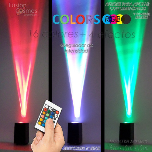 Bañador Led Efecto Laser Rgb 3w Lente Óptico Luz Boliche Dj 1