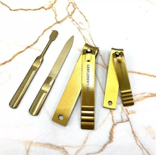 Mini Set Manicura Gold Dorado Corta Uñas Completo Oferta 1