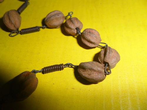 Cuenta Cuentas Santo Rosario Semilla Madera Pulsera 1