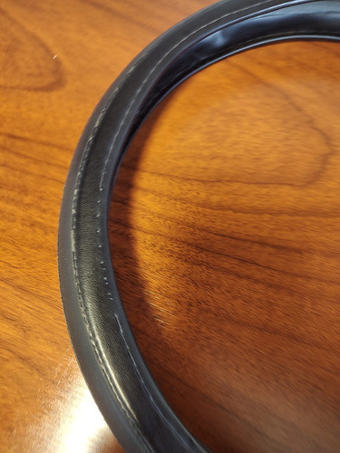 Protector Volante Cuerina Negro 38 Cm Usado En Buen Estado 1