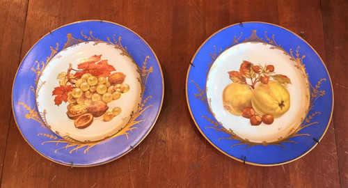 Par De Platos Porcelana Limoges - La Casa De Honduras (5771) 0