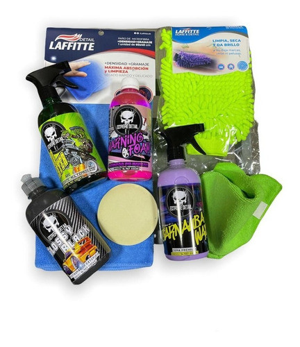 Kit Lavado Auto / Moto Premium Extreme Detail/ Laffitte 12 0