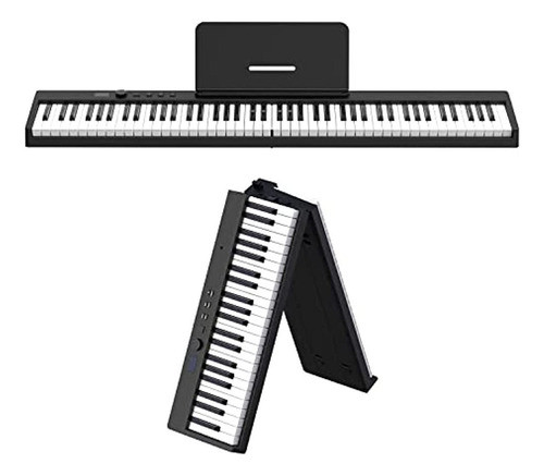 Konix Piano Con Teclado De 88 Teclas Con Pantalla Lcd, Piano 0