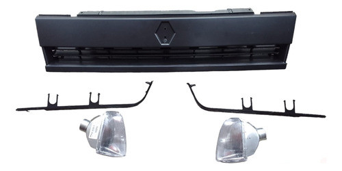 Combo Giros Delanteros + Parrilla + Bigotes P/ Renault 9 0