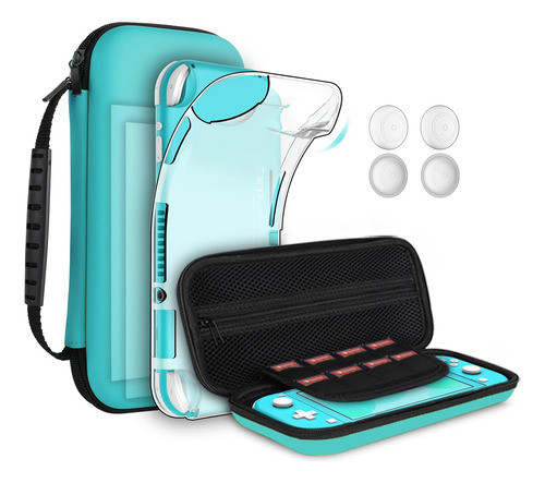 Estuche De 8 Piezas Compatible Con Switch Lite Verde 0