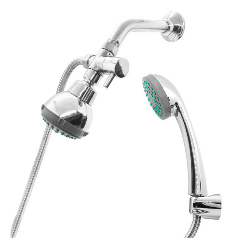 Kit Completo Economico Ducha Duchador Cromado Flexible 1,8 M 0