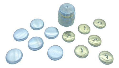 Matriz Para Forrar Botones N°28 + Hormillas Metálicas N°28 0