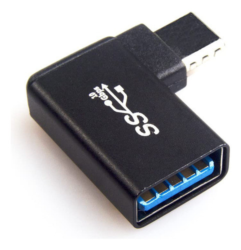 Adaptador Usb C Macho A Usb A Hembra De 90 Grados [paquete D 1