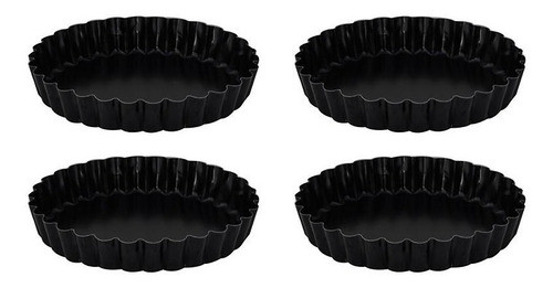 Set De 4 Torteras 12 Cm Acero Inoxidable Ilko 0