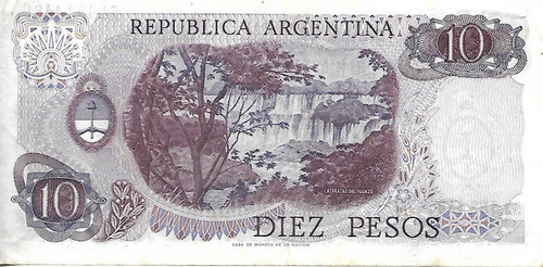 Bottero 2351a 10 Pesos Ley 18188 Serie C Ex- Palermo 1
