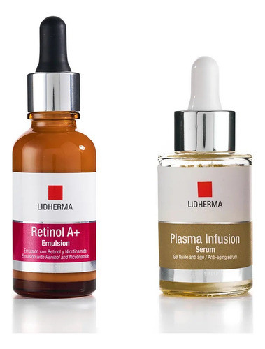 Kit Retinol A+ Emulsión + Plasma Infusion Serum Lidherma 0
