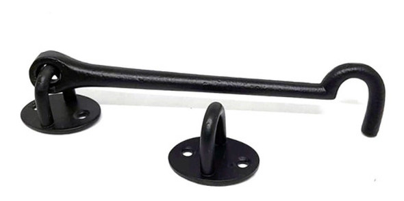 Traba Gancho Contra Viento Acero Negro Epoxy 100mm Dell'avo 0 Traba Gancho Contra Viento Acero Negro Epoxy 100mm Dell'avo 0