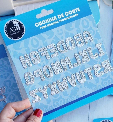 Troqueles Scrapbooking Cuchillas Corte Abecedario Decorado 1