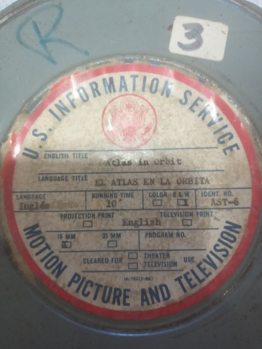 Antigua Lata Para Pelicula 16 Mm Americana 1