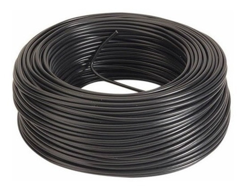 Rollo 100 Metros Cable Bajo Goma Gemelo Negro 2x1 Mm 0