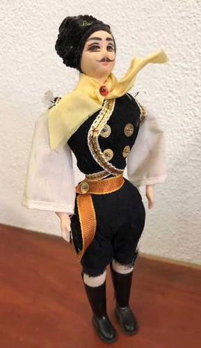 Antiguo Muñeco Trajes Típicos -isla De Rodas- Grecia - 94 - 1