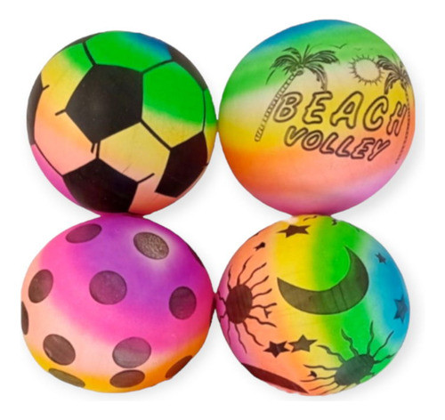 Pelota Degoma  Ideal Pileta O  Playa Con Dibujos En Neon 0