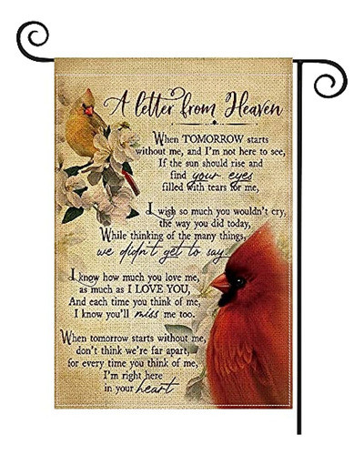 Avoin Colorlife Bandera De Jardín Cardinalis Vertical De Dob 0