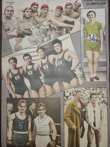 Lamina El Grafico - Año 1936 - Campeones Olimpicos 0