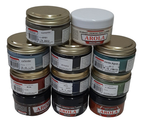 Crema Para Cuero Arola Color Guinda 0