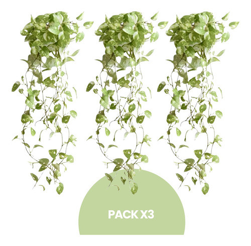 Planta Colgante Jardin Vertical Artificial Potus Pothos 78cm 1