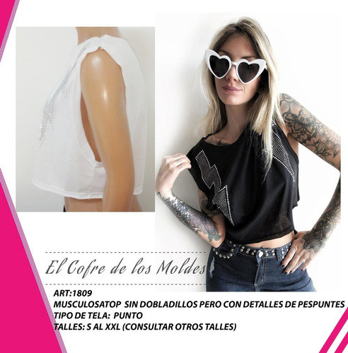 Molde Digital Musculosa Pupera Suelta, Pack Talles S Al Xxl 1