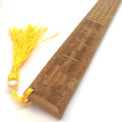 Regla China De Madera Barra Pisapapel Sumi-e Caligrafia 0