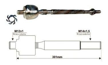 Puntero De Cremallera Renault Kangoo 2000 / 12mm 0
