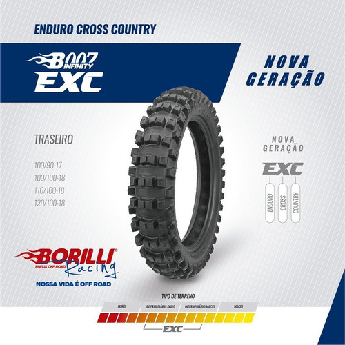 Cubierta Borilli 120/100/18 Motocross Enduro 1