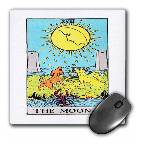 3drose Llc 8 x 8 x 0.25 inches Mouse Pad, Tarjeta De Taro 0